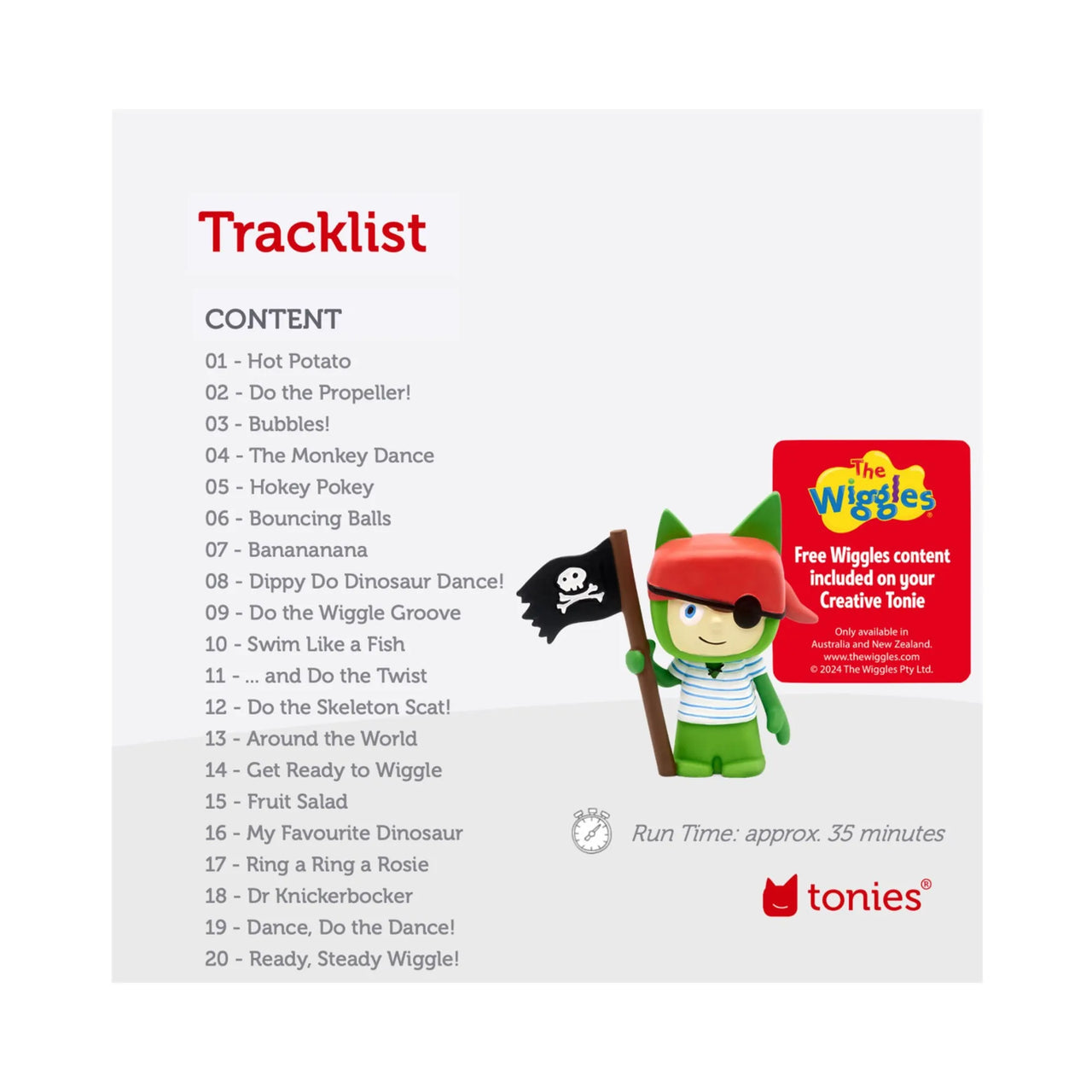 Tonies Audio Character Creative Tonie X The Wiggles Pirate