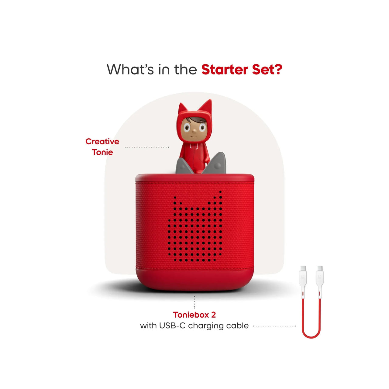 Toniebox 2 Sunset Red Starter Set Creative Tonie Rubie