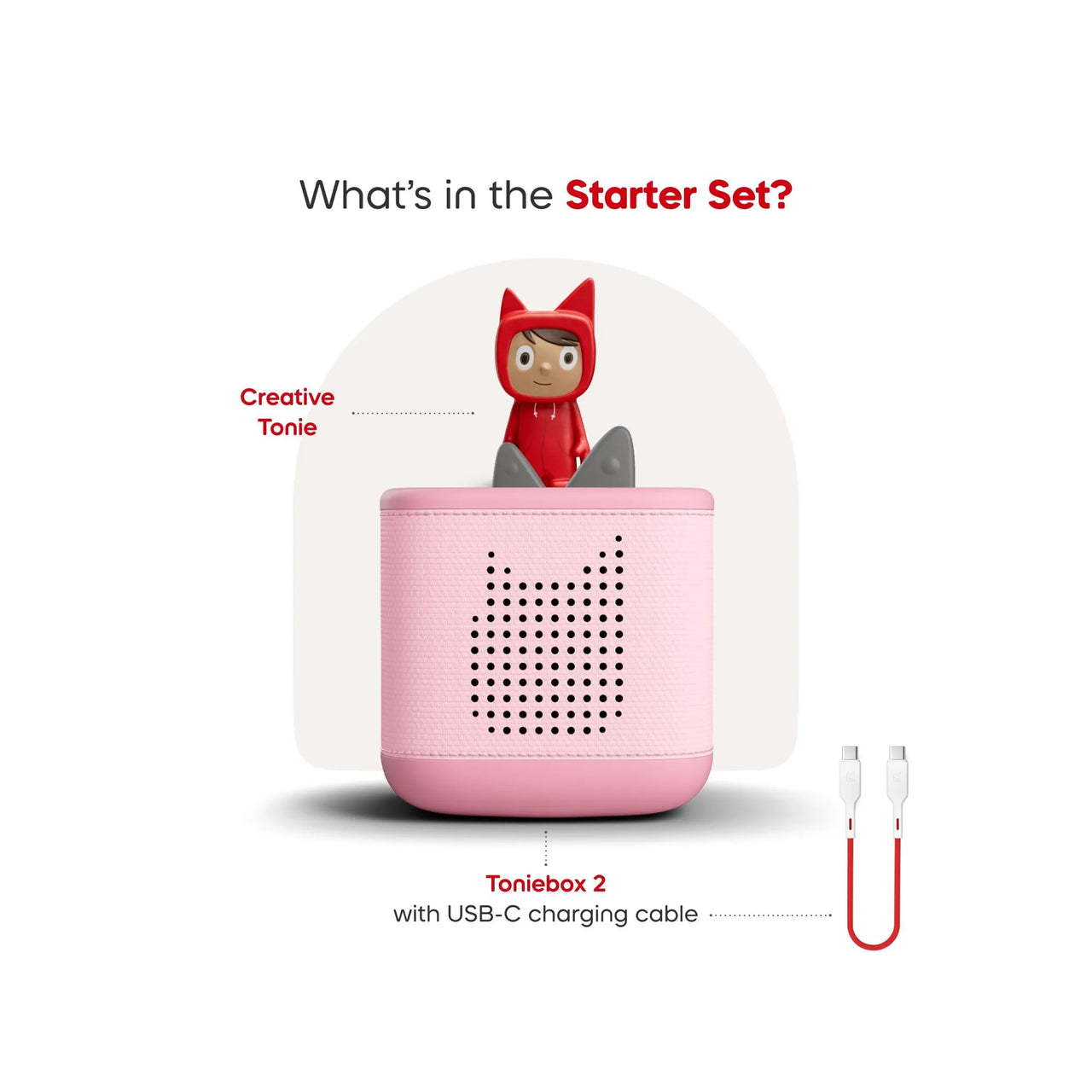 Toniebox 2 Cloud Pink Starter Set Creative Tonie Rubie