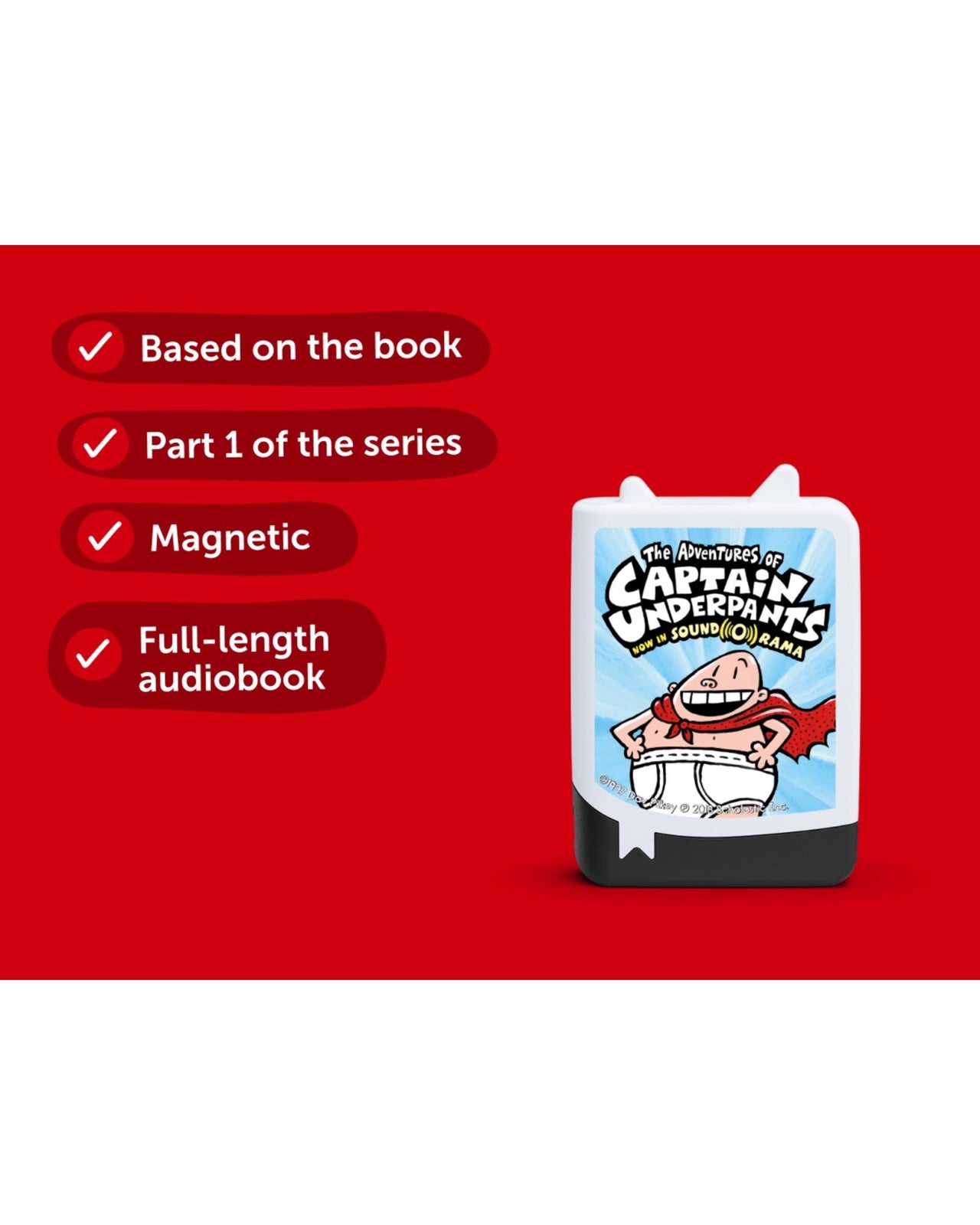 The Adventures Of Captain Underpants Book Tonie