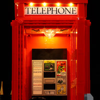 Lego Red London Telephone Box 21347 Light Kit