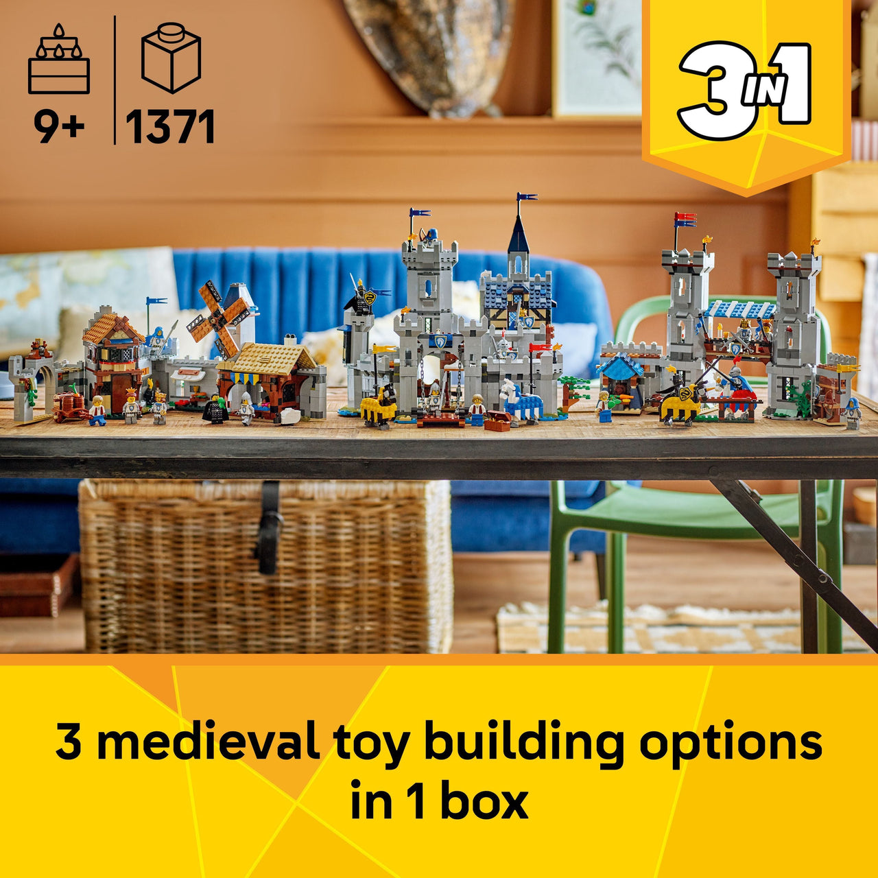 LEGO 31168 Creator Medieval Horse Knight Castle