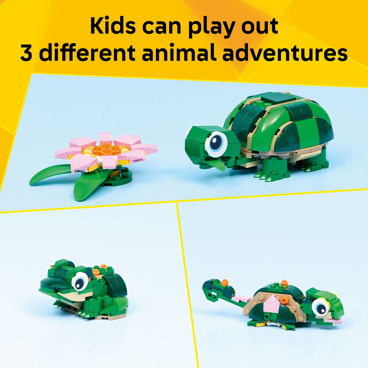 LEGO 31377 Creator Turtle With A Water Lily Flower