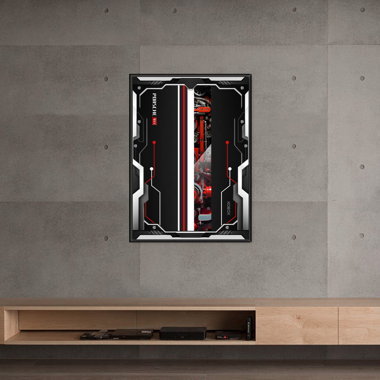 Lego 42096 Porsche 911 RSR Display Wallboard