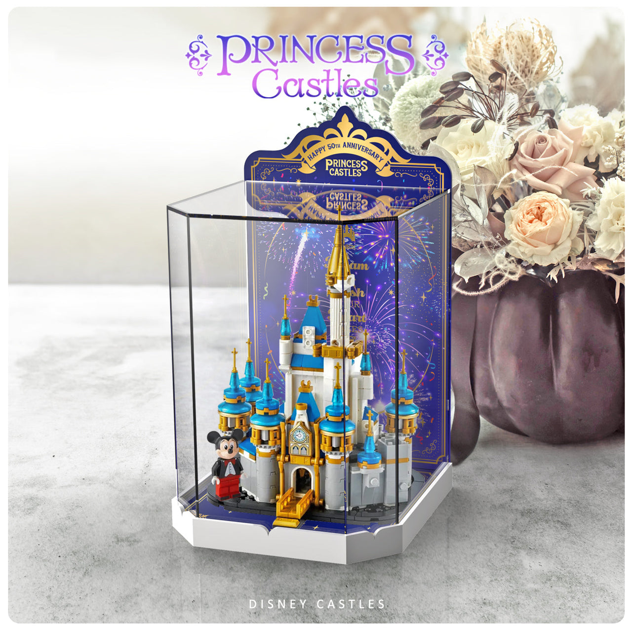 Lego Mini Disney Castle 40478 Crystal Display Case