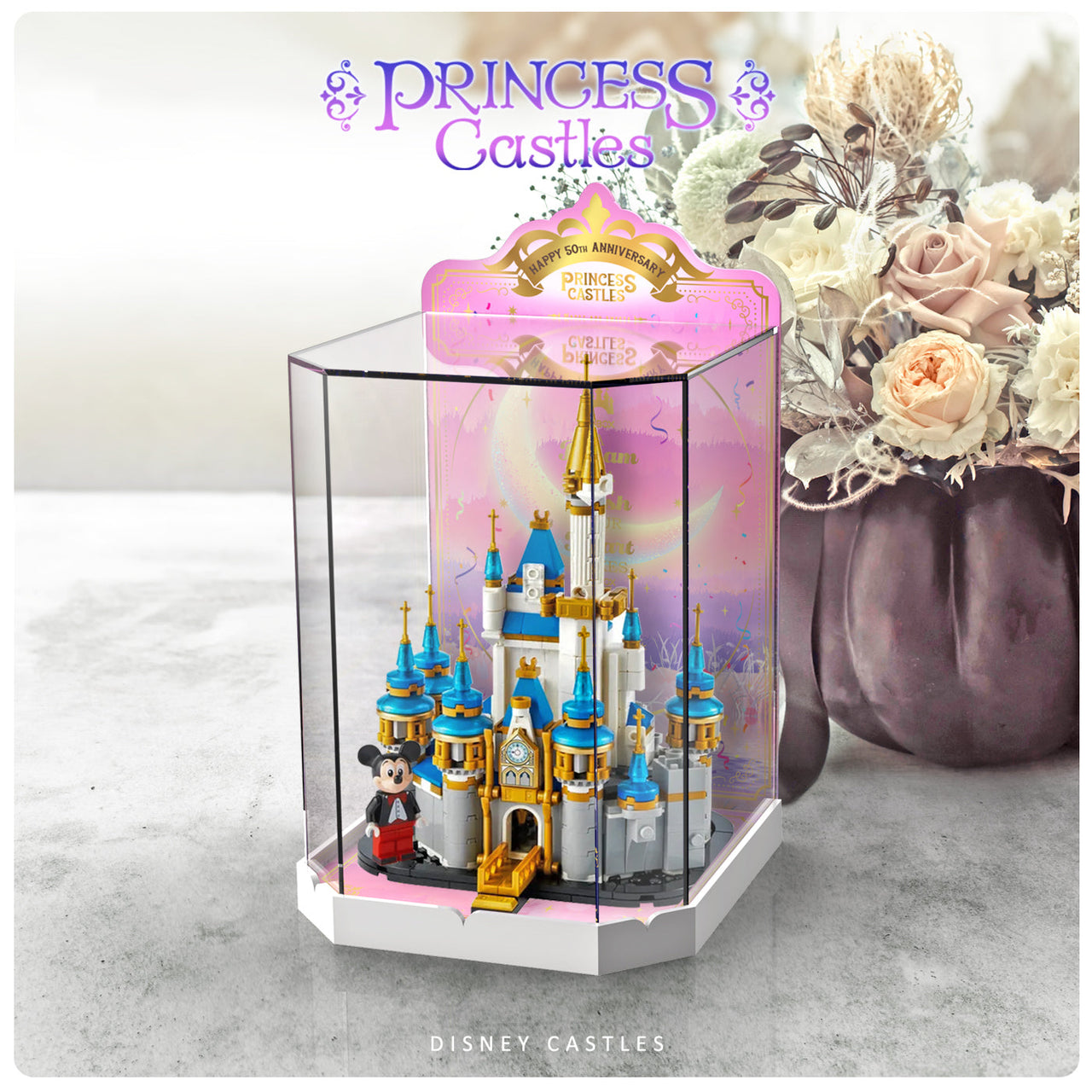 Lego Mini Disney Castle 40478 Crystal Display Case