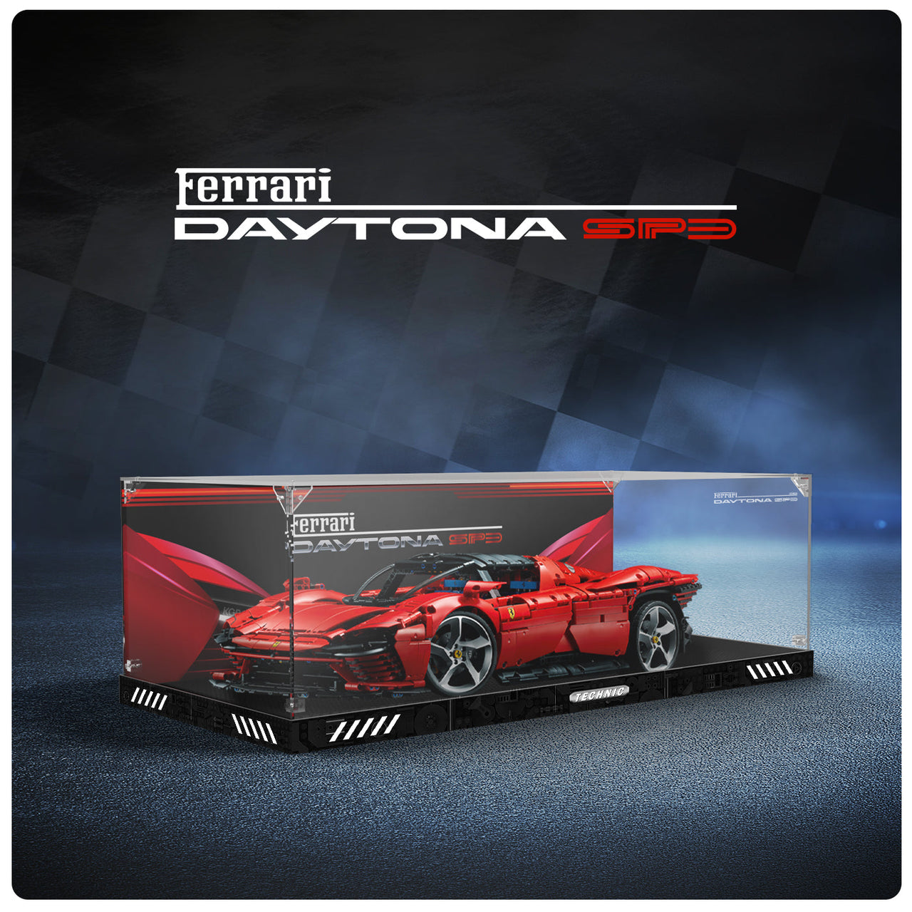 Lego 42143 Ferrari Daytona SP3 Display Case