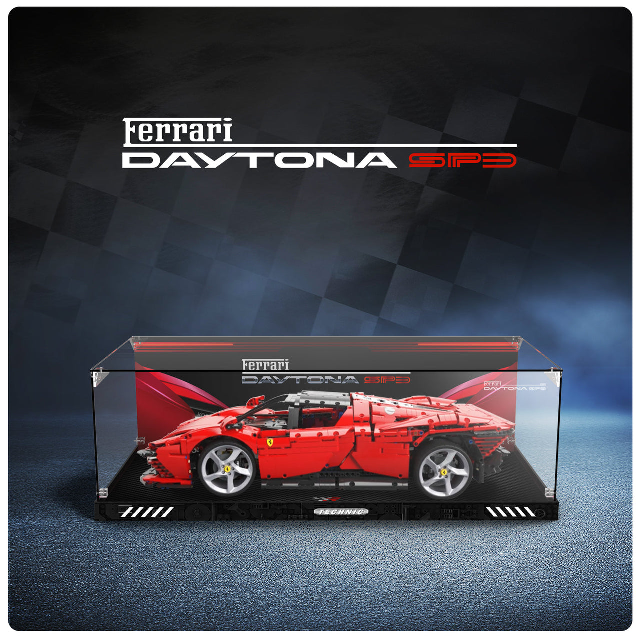 Lego 42143 Ferrari Daytona SP3 Display Case
