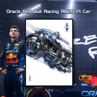 Lego 42206 Oracle Red Bull Racing RB20 F1 Car Display Wallboard