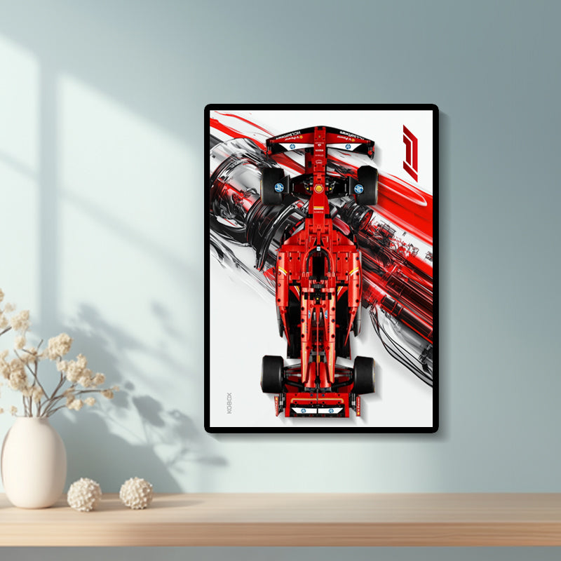 Lego 42207 Ferrari SF-24 F1 Car Display Wallboard