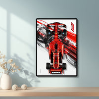 Lego 42207 Ferrari SF-24 F1 Car Display Wallboard