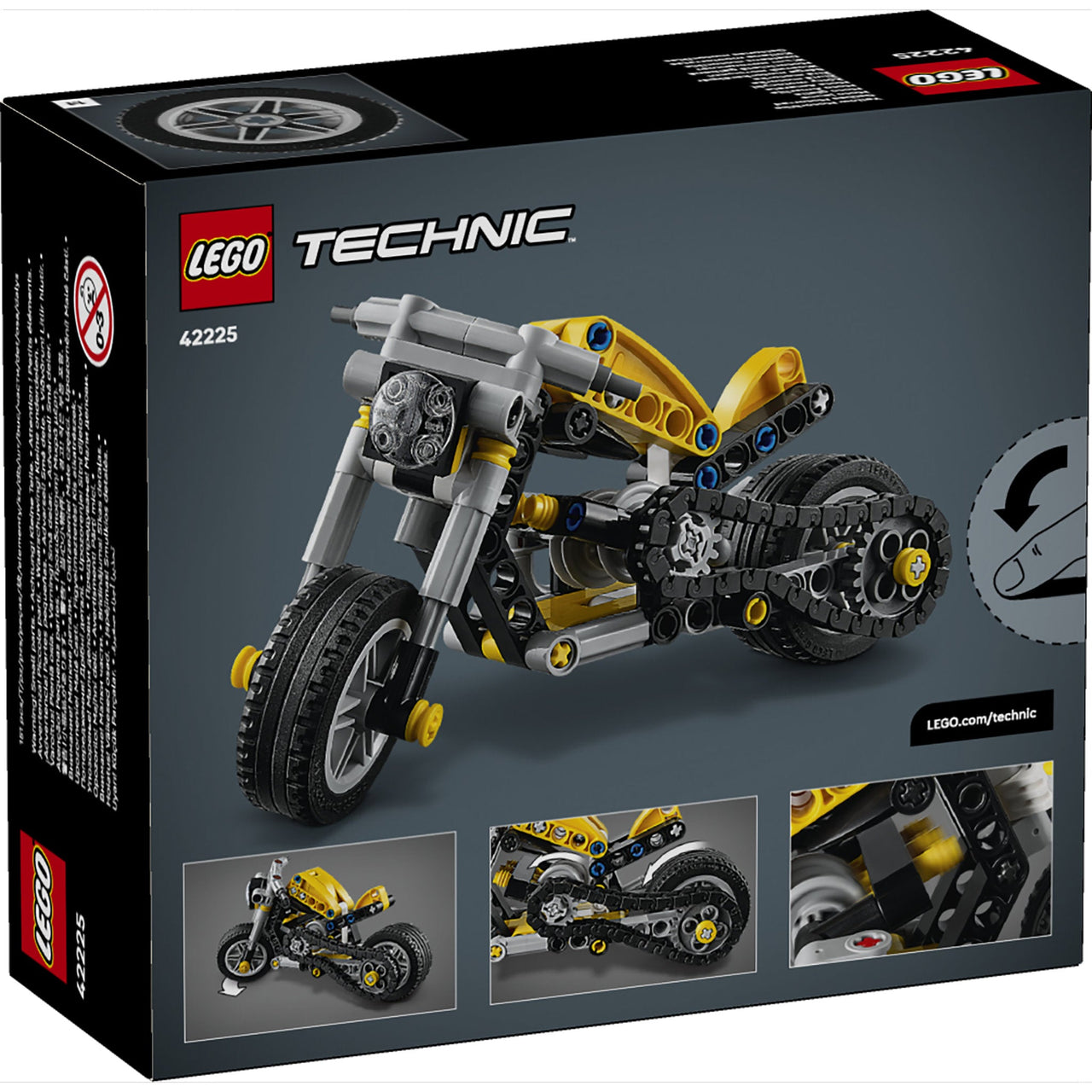 LEGO 42225 Technic Yellow Motorcycle