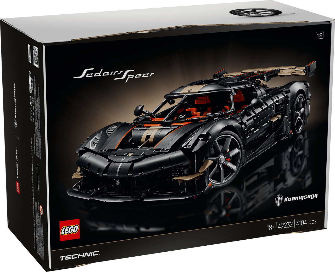 LEGO Technic Koenigsegg Sadair’s Spear Megacar 42232