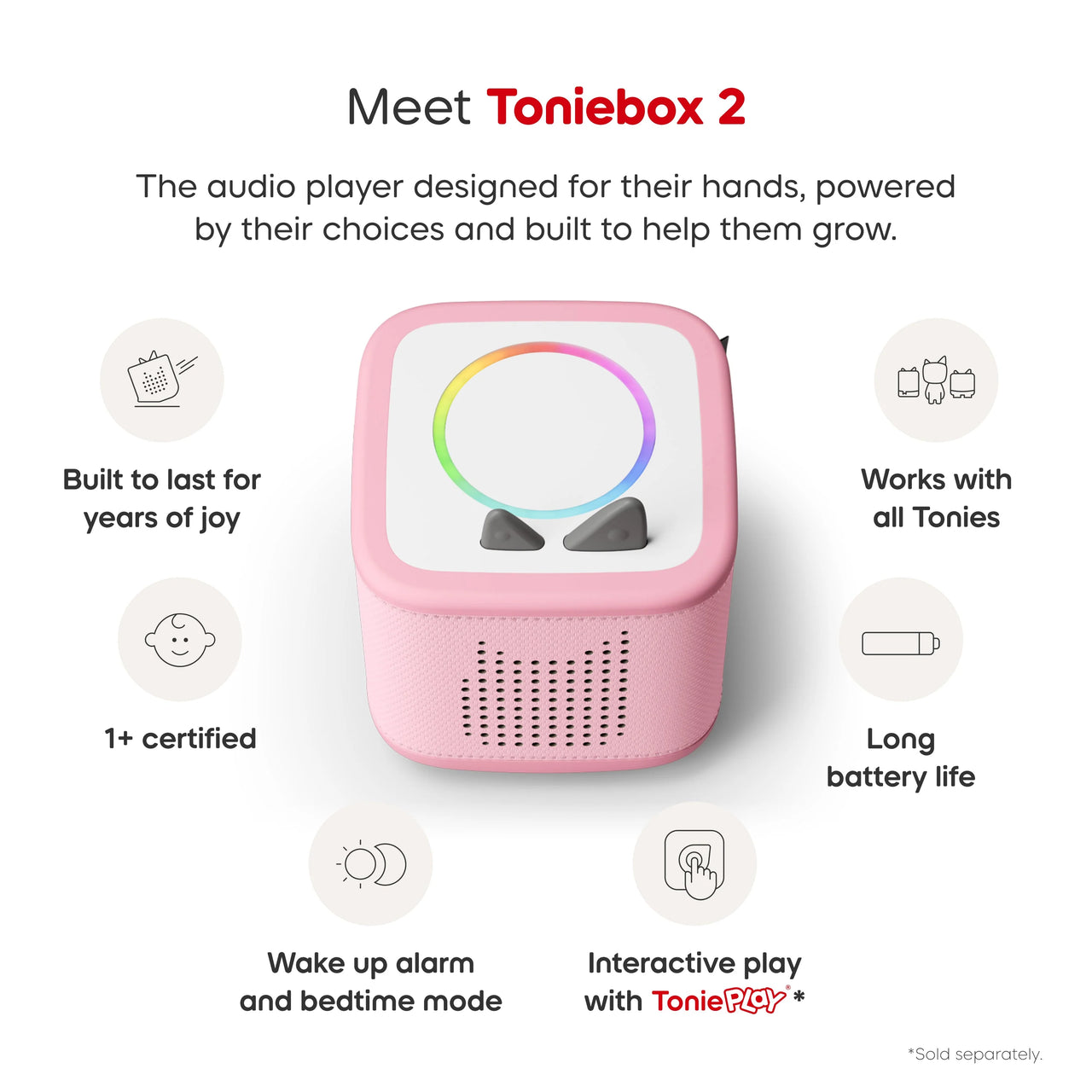 Toniebox 2 Starter Set Cloud Pink with Bluey | Tonies