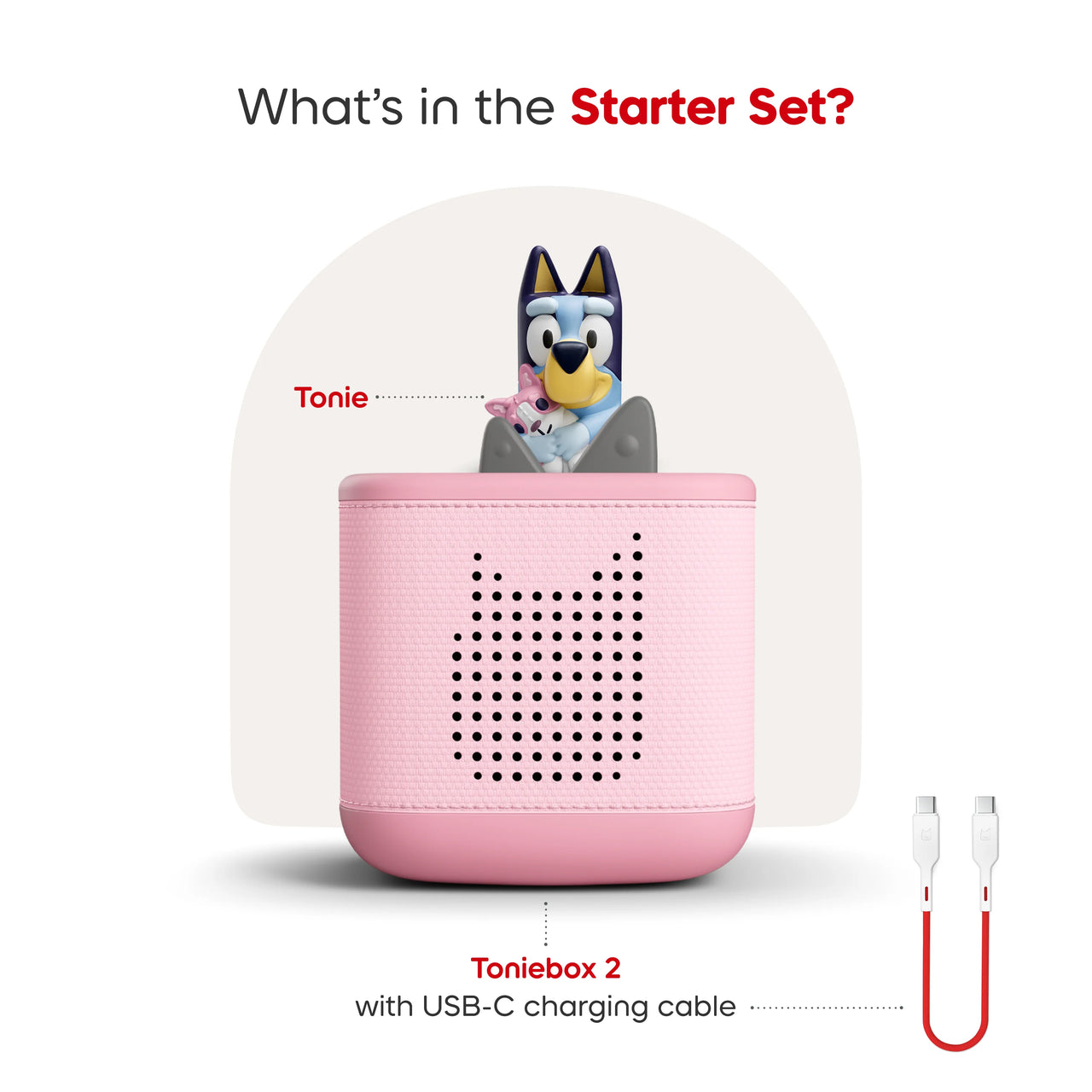 Toniebox 2 Starter Set Cloud Pink with Bluey | Tonies