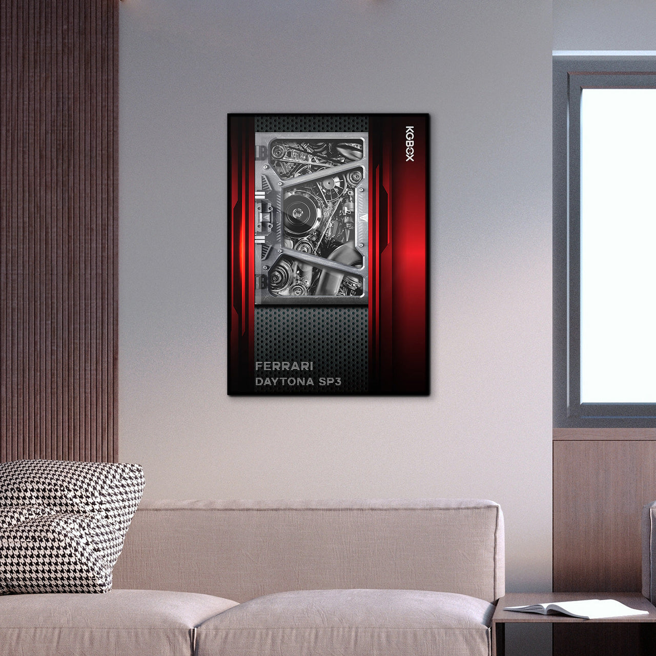Lego 42143 Ferrari Daytona SP3 Display Wallboard