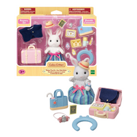 Sylvanian Families Weekend Travel Accessories Set With Snow Rabbit Mother