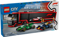 LEGO 60445 City F1 Truck with RB20 & AMR24 F1 Cars