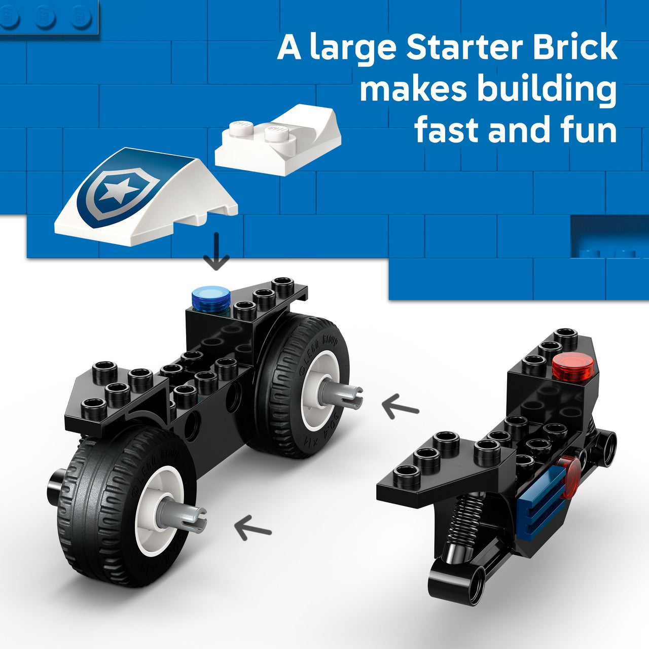 LEGO 60455 City Police Motorcycle Chase