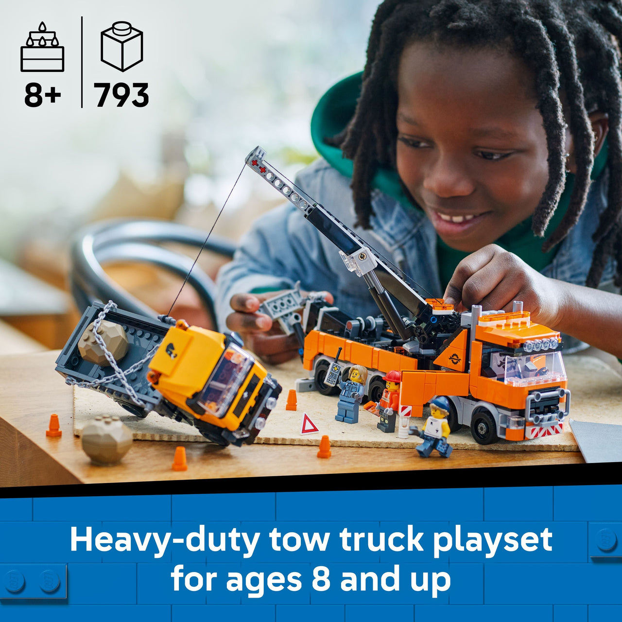 LEGO 60467 City Heavy-Duty Recovery Tow Truck with Crane