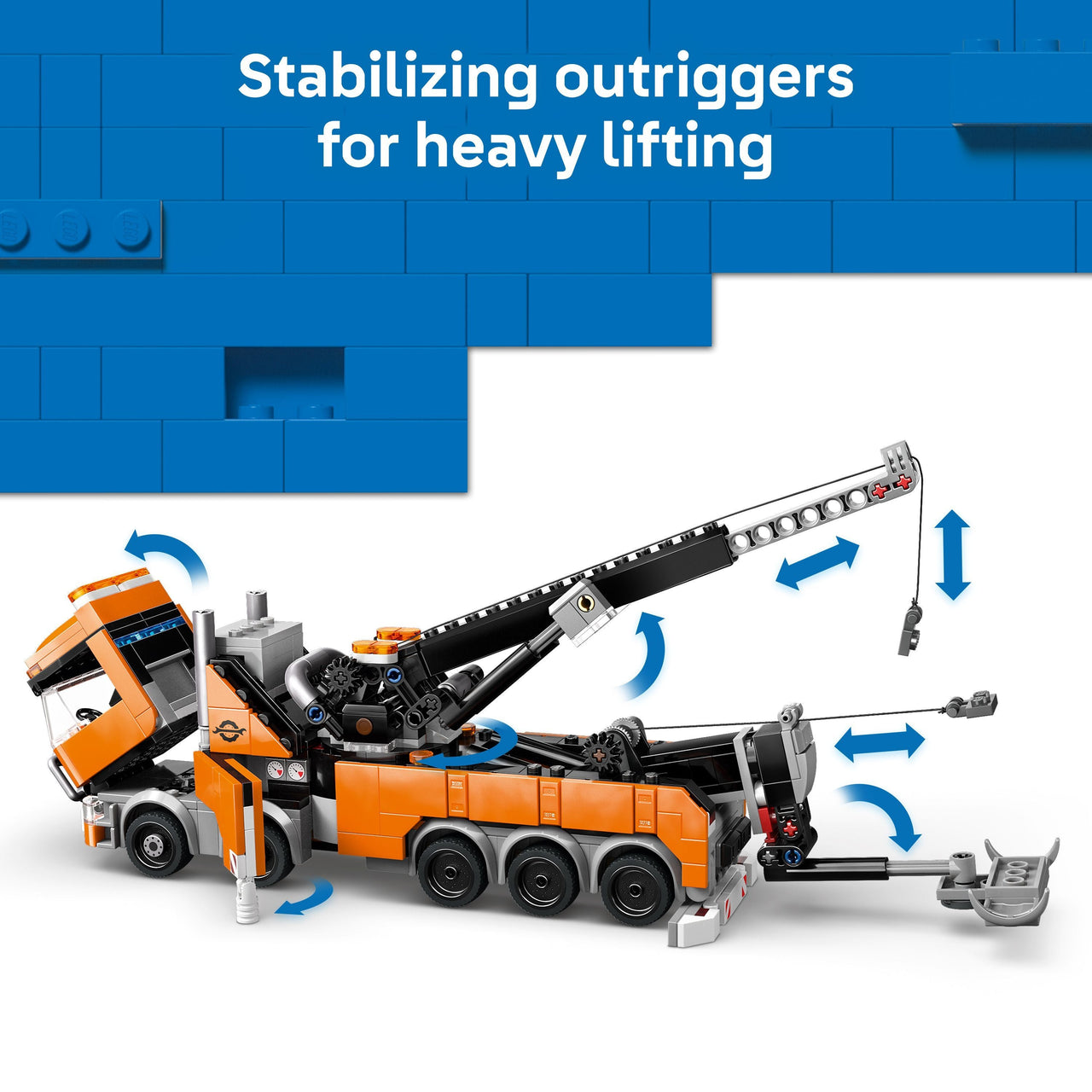 LEGO 60467 City Heavy-Duty Recovery Tow Truck with Crane