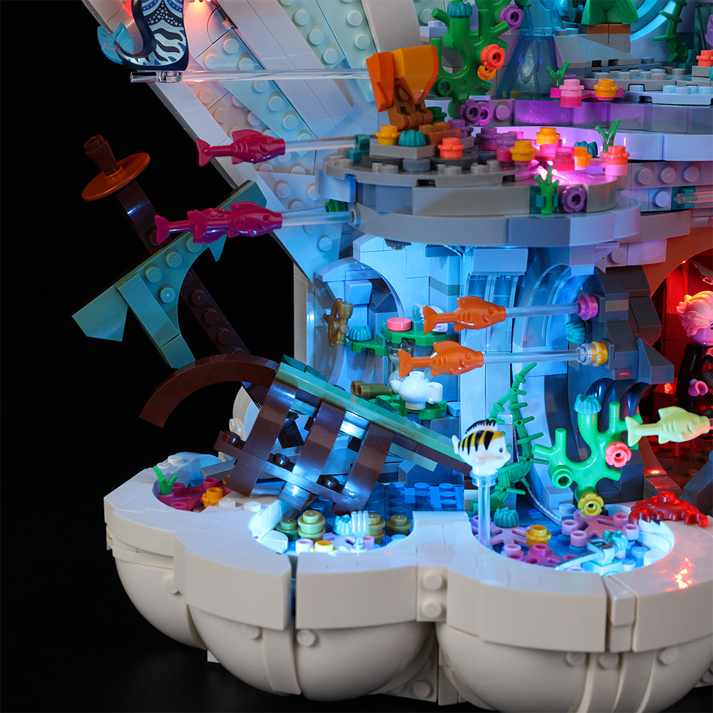 Lego The Little Mermaid Royal Clamshell 43225 Light Kit