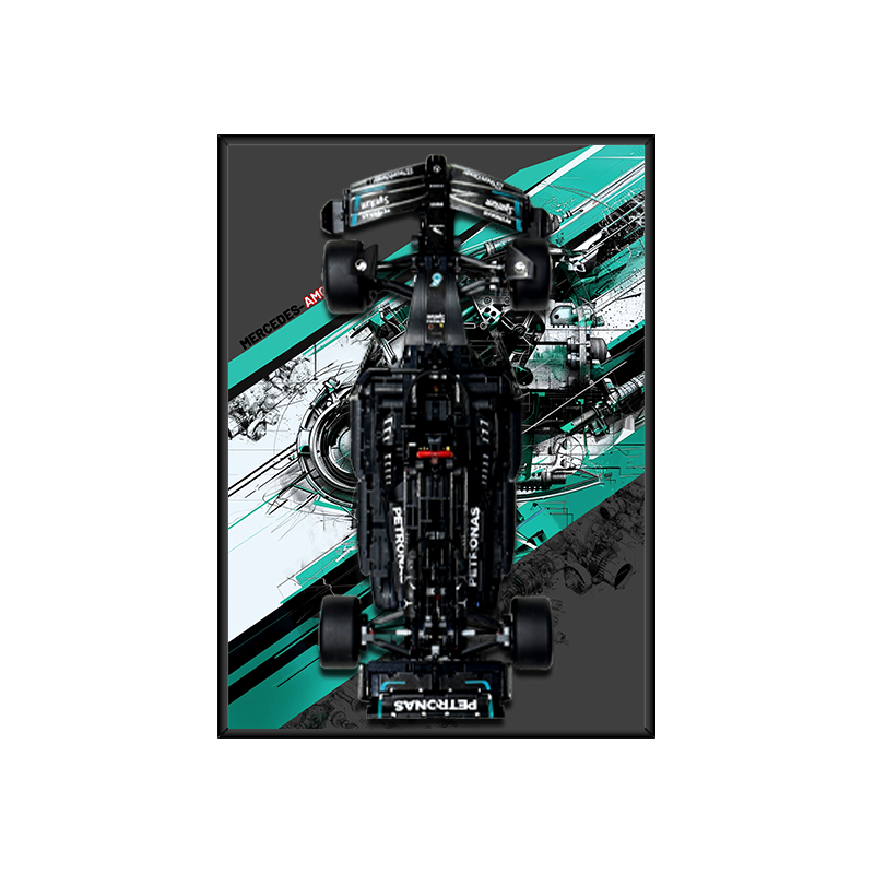 Lego 42171 Mercedes-AMG F1 W14 E Performance Display Wallboard