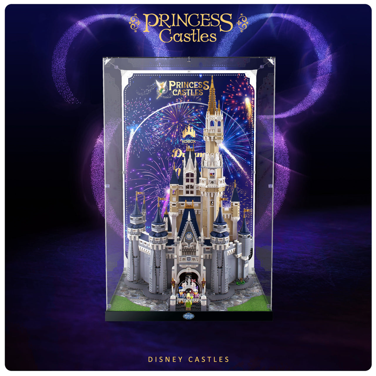 Lego The Disney Castle 71040 Display Case - Assembled Model
