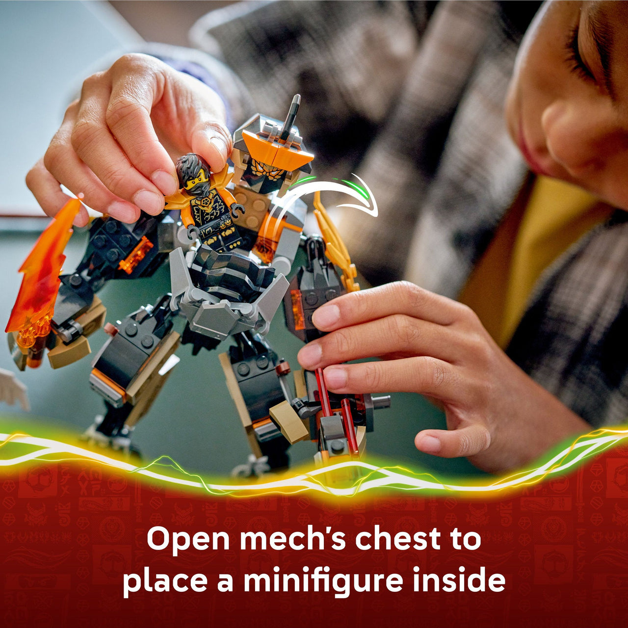 LEGO 71854 NINJAGO Cole’s Mission Mech & Dragon Zane