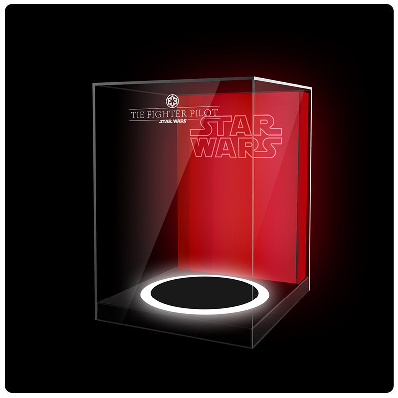 Lego Helmet Series Display Case Duel Lights Version Compatible with 75277 75274 75276 75304 75328 75327 75343 75305