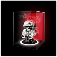 Lego Helmet Series Display Case Duel Lights Version Compatible with 75277 75274 75276 75304 75328 75327 75343 75305