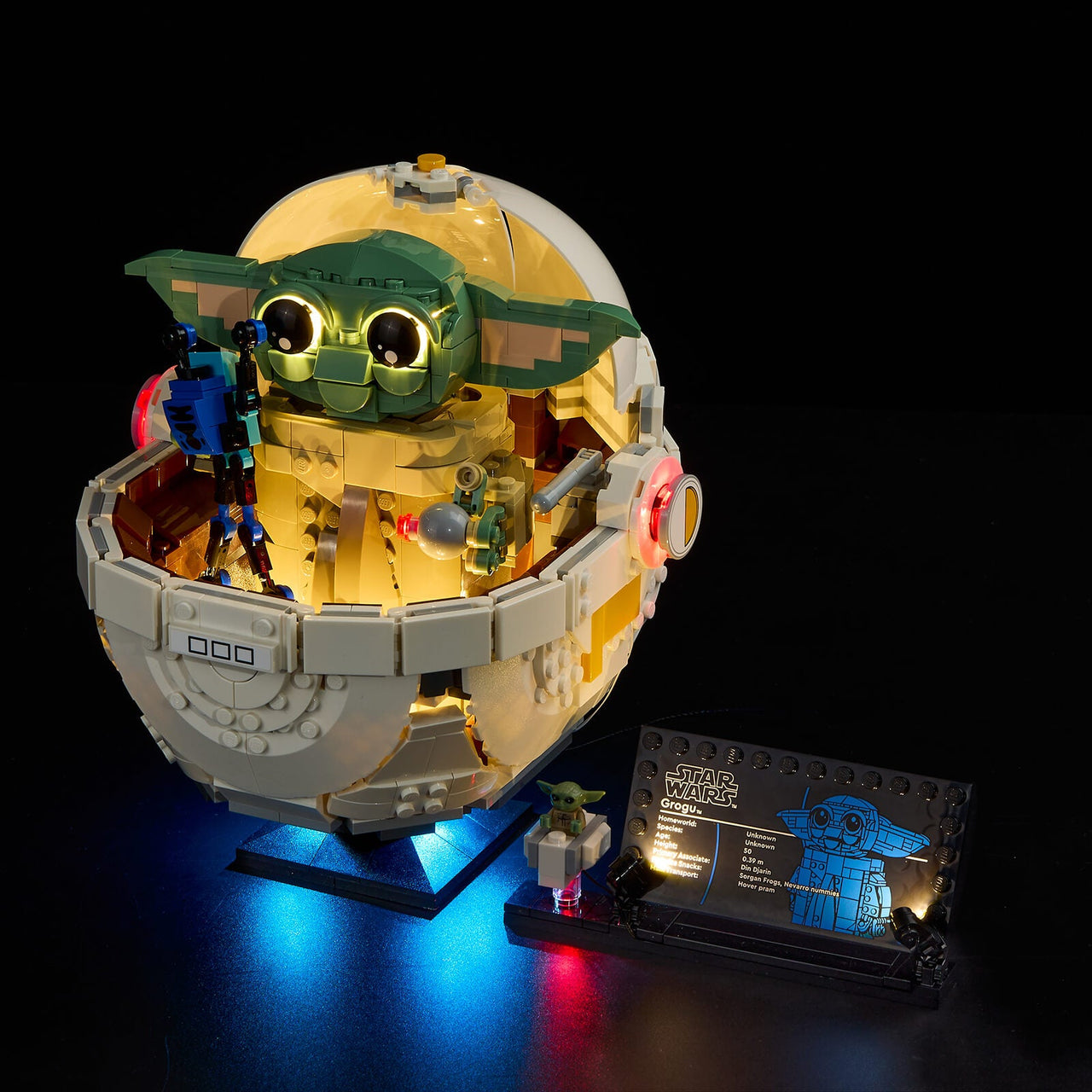 Lego Grogu with Hover Pram 75403 Light Kit