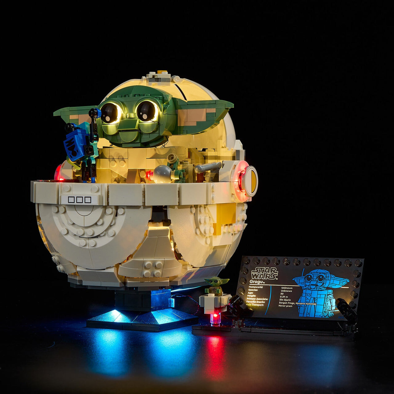 Lego Grogu with Hover Pram 75403 Light Kit