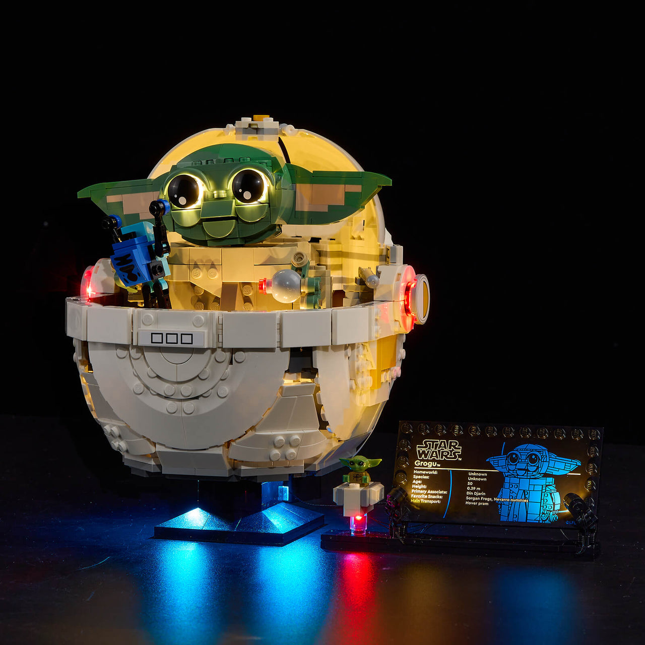 Lego Grogu with Hover Pram 75403 Light Kit