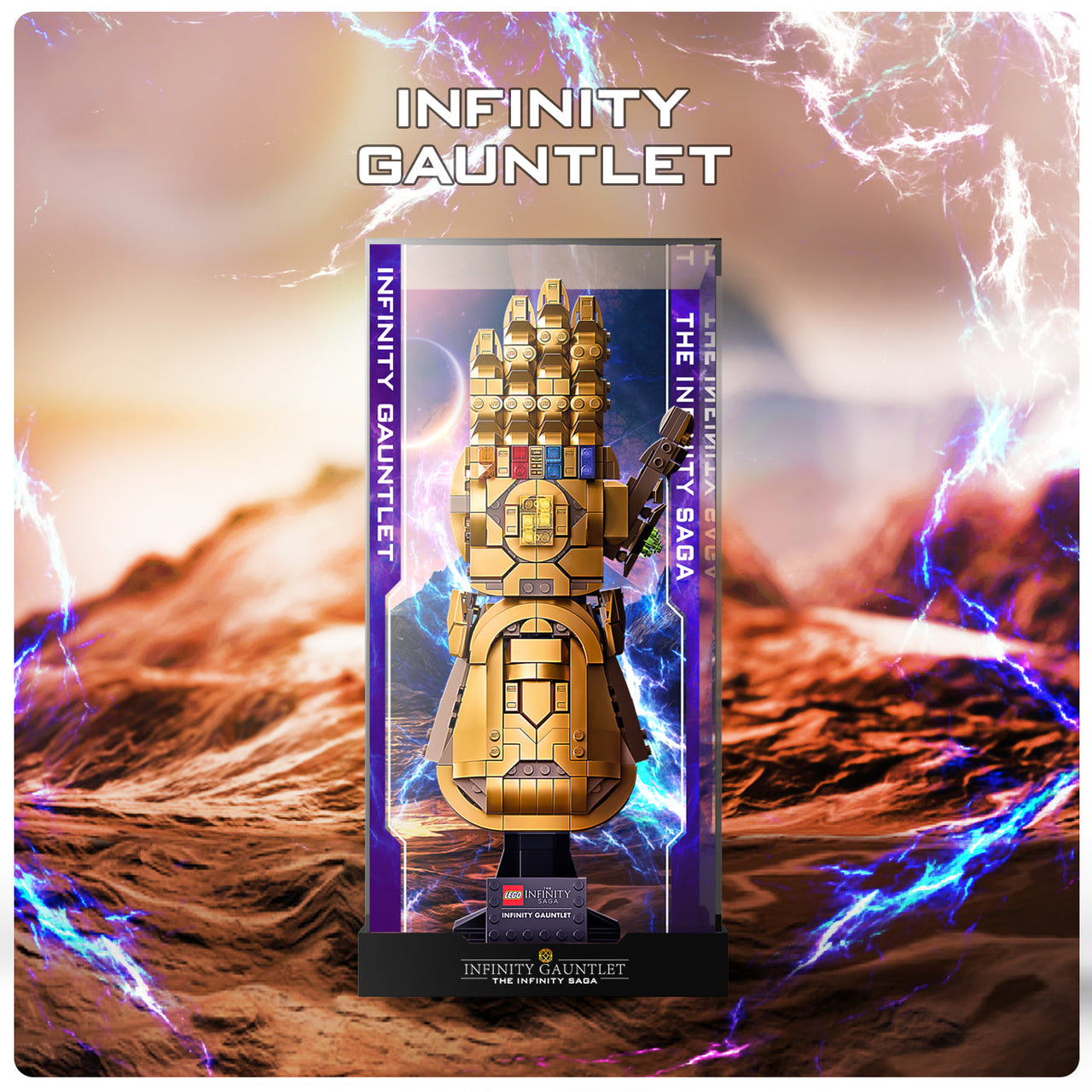 Lego Infinity Gauntlet 76191 Display Case