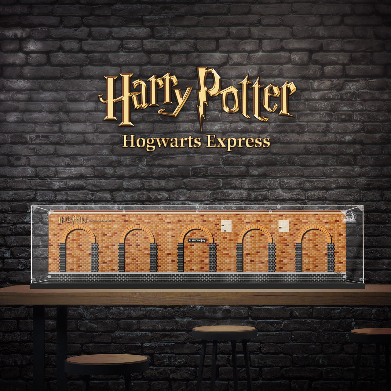 Lego 76405 Hogwarts Express Display Case - Double-sided painting