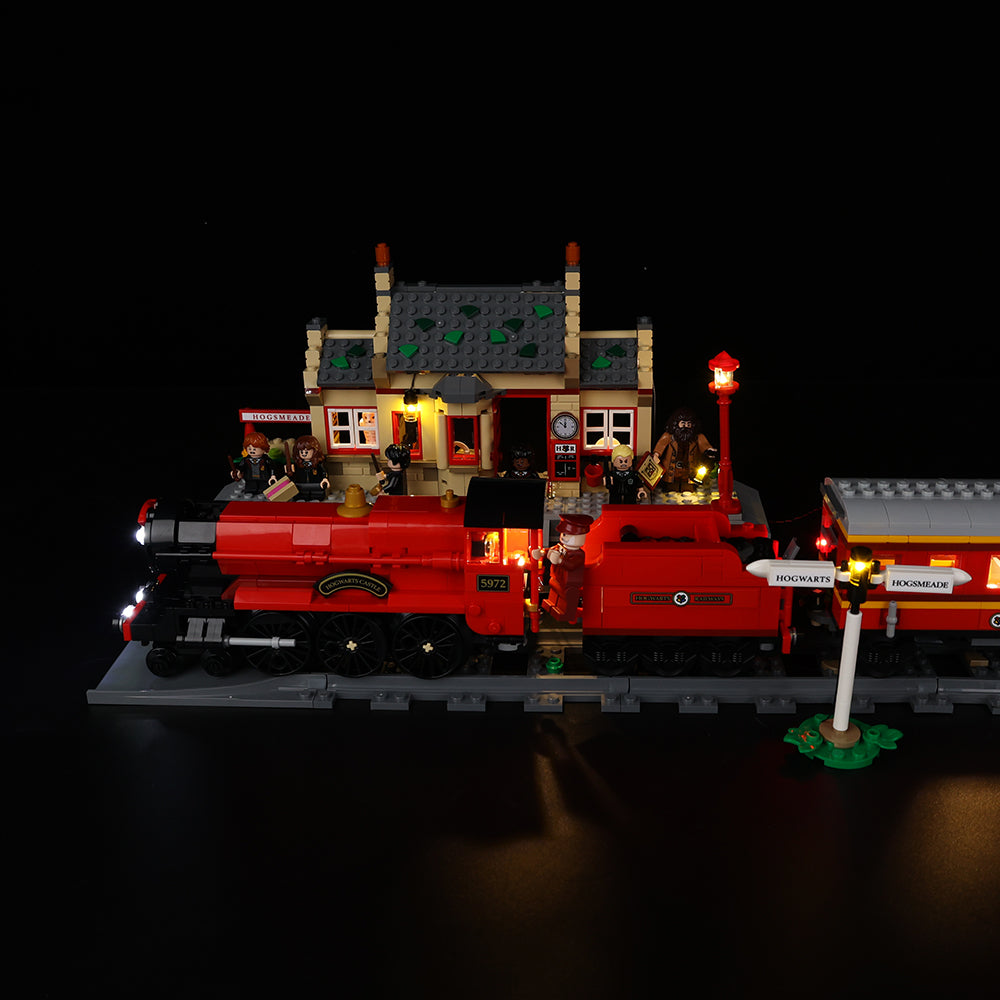 Lego Hogwarts Express Train Set with Hogsmeade Station 76423 Light Kit