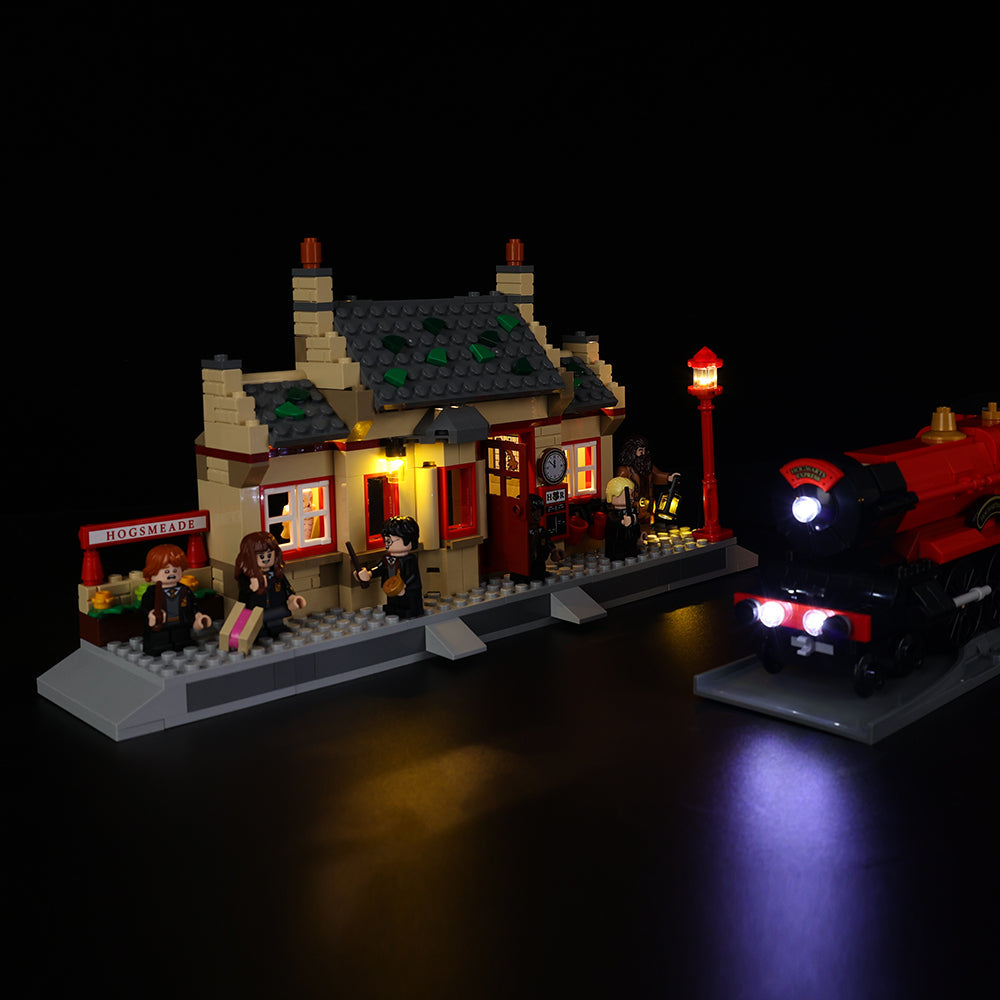 Lego Hogwarts Express Train Set with Hogsmeade Station 76423 Light Kit