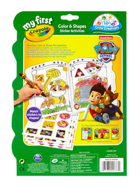 Crayola PAW Patrol My First Colour & Shapes Sticker Activity Book