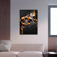 Lego 42056 Porsche 911 GT3 RS Display Wallboard