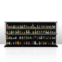 Premium Wall Mounted Display Case for Lego Minifigures - 92 Minifigures