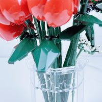 Premium Large Display Vase for Lego Flowers Design 1