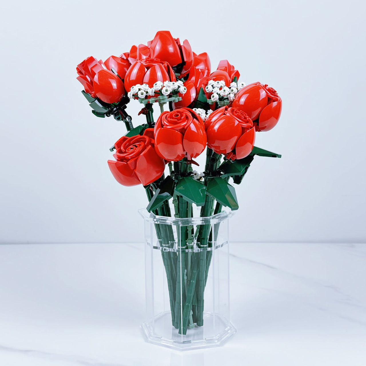 Premium Large Display Vase for Lego Flowers Design 1