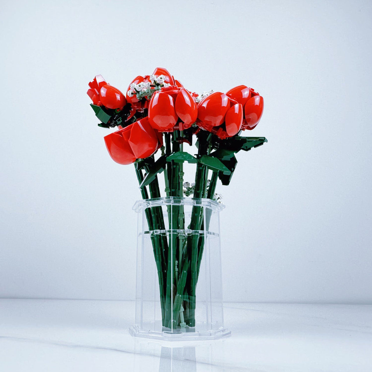 Premium Large Display Vase for Lego Flowers Design 1