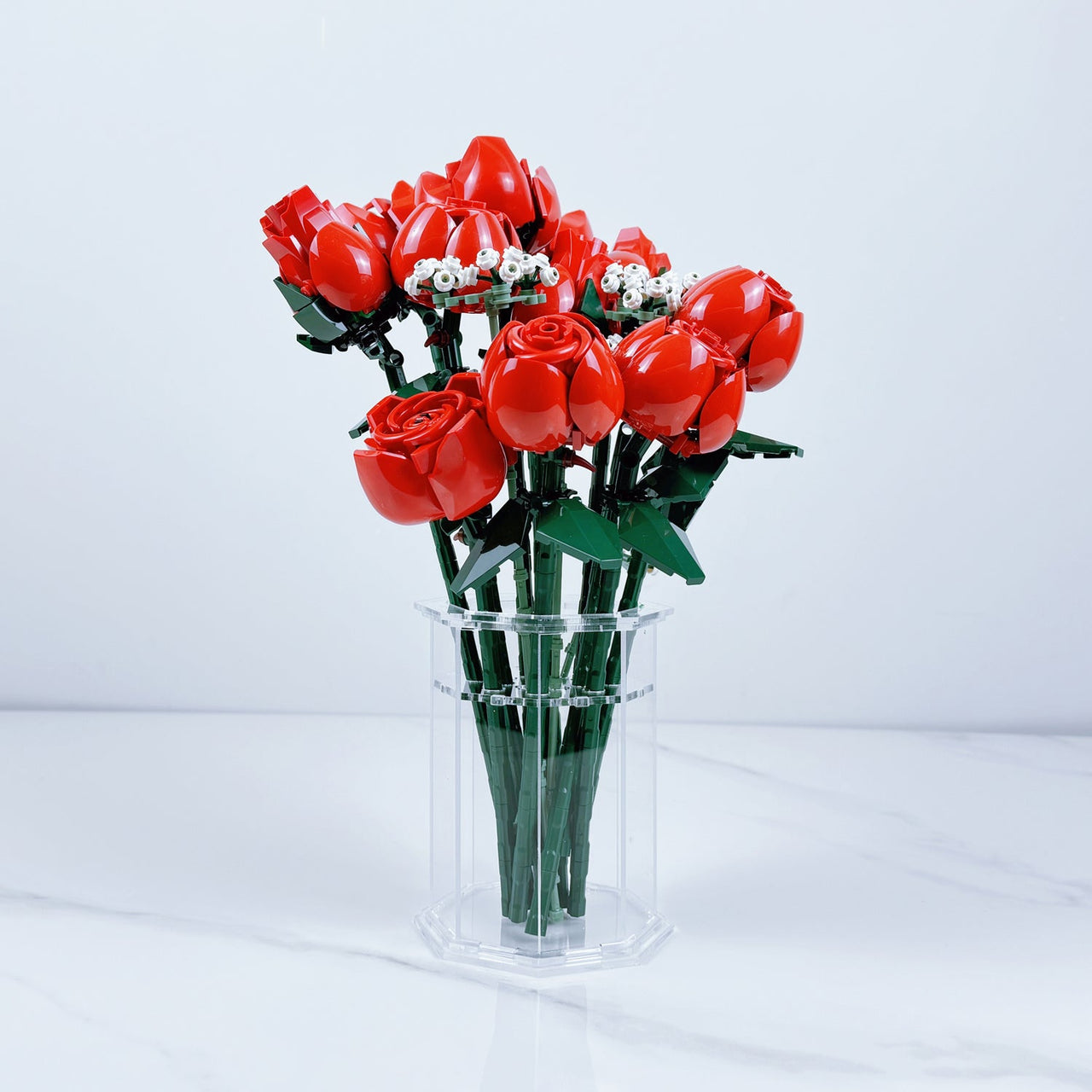 Premium Large Display Vase for Lego Flowers Design 1