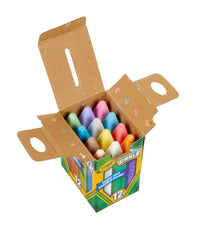 Crayola 12 Pack Sidewalk Chalk Boxed
