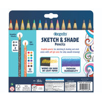 Crayola Doodle & Draw Sketch & Shade Pencil 14 Pack