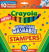CRAYOLA ULTRA-CLEAN WASHABLE STAMPERS 10 PACK