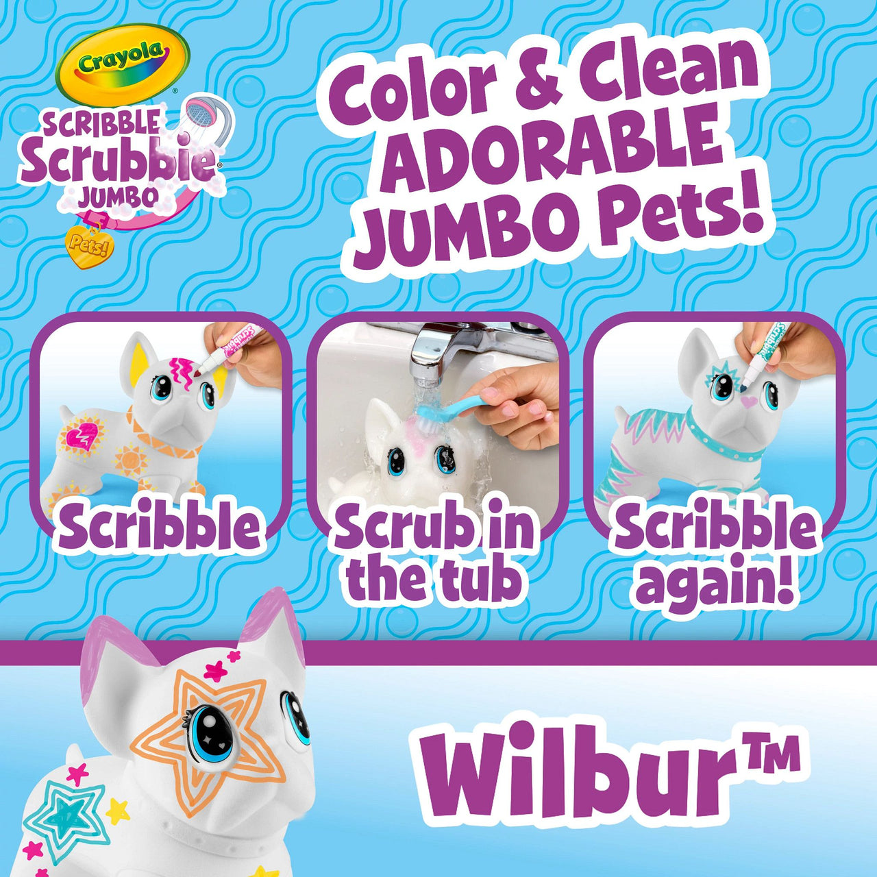 Crayola Scribble Scrubbie™ Jumbo Pet - Wilbur