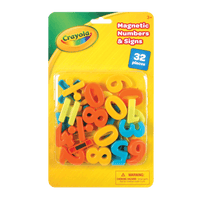 Crayola 32 Piece Magnetic Numbers & Signs